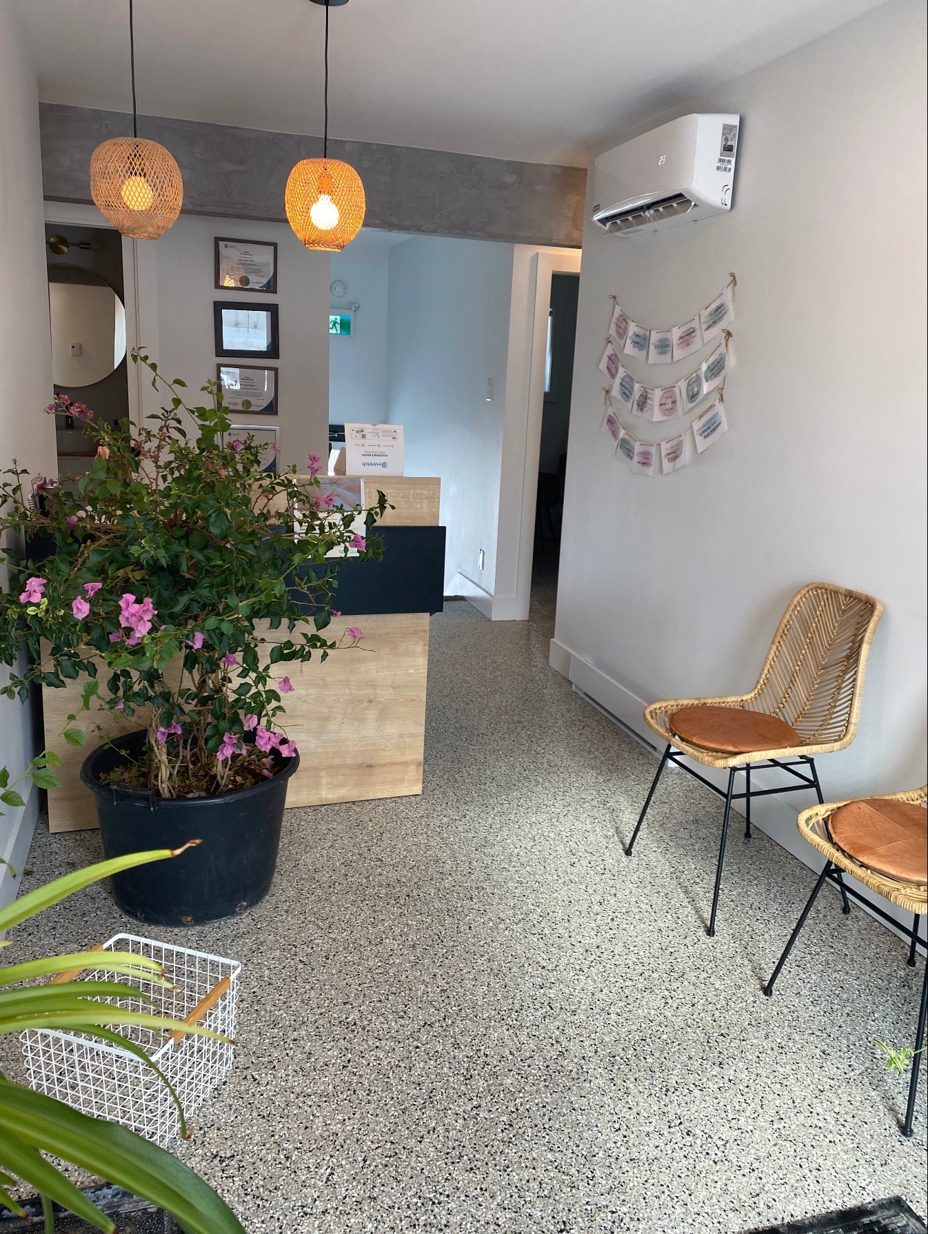 Salle attente clinique nutritionniste Gatineau